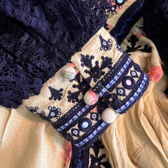 Free People Boogie All NightYellow Blouse XS - Picture 8 of 13